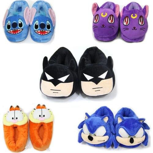 Women Home Slippers Winter Indoor Soft Warm Plush Slides Ladies Bedroom Floor Flip Flops Christmas Cartoon Fluffy Cotton Shoes