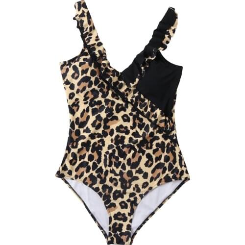WomenS Swimwear 2021 Leopard One Piece Swimsuit Women Plus Size Swimwear Women Swimming Suit Sexy Monokini Womens Swimsuits
