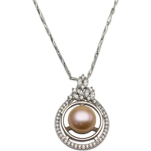 Beadsnice 925 sterling silver natural pearl pendant necklace for women jewelry ID37331