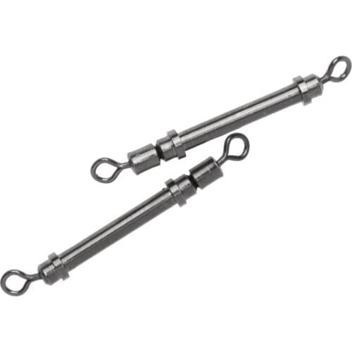 2Pcs Strong Fishing Swivels Fishing Line Connector Lead Sheath Tube 3 Size