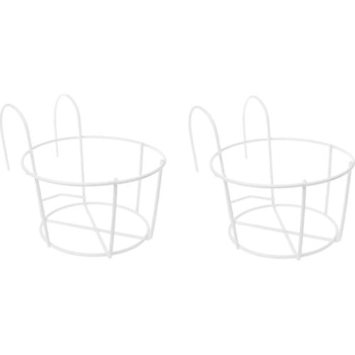 2pcs Stable Backyard Balcony Space Saving Bedroom Garden Outdoor Plant Stand For Patio Display Rack Living Room Iron Art Modern