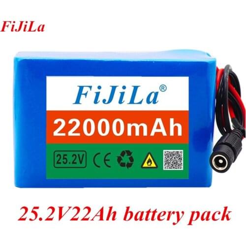 6s4p 24V 22Ah 18650 Battery Lithium Battery 25.2v 22000mAh Electric Bicycle Moped /Electric/Li ion Battery Pack with pack BMS