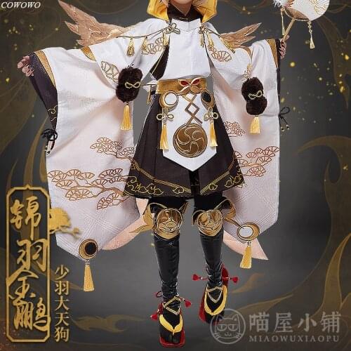 Anime! Onmyoji Shouu Ootengu JinYuJinPeng Skin Game Suit Gorgeous Kimono Uniform Cosplay Costume Halloween Party Outfit 2021 NEW