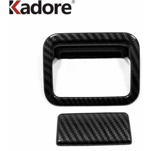 Car Styling Car accessories For Toyota RAV4 RAV 4 2019 2020 2021 Carbon Fiber Gloves Box Handle Buckle Cover Glove Box Trim