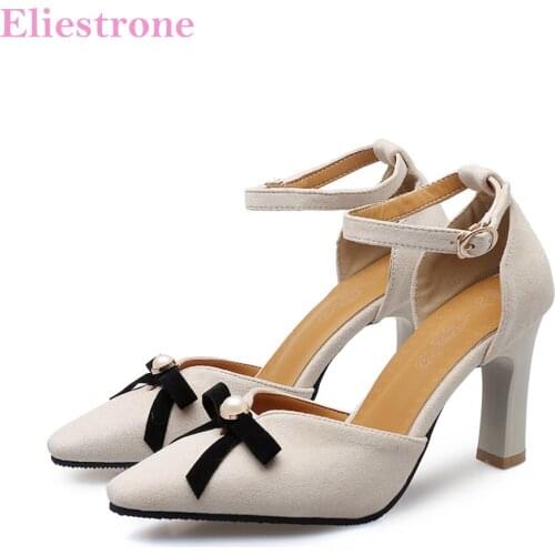 Brand New Fashion Flock Beige Black Women Casual Sandals Sexy High Heel Lady Shoes SA215 Plus Big Small Size 10 32 43 46