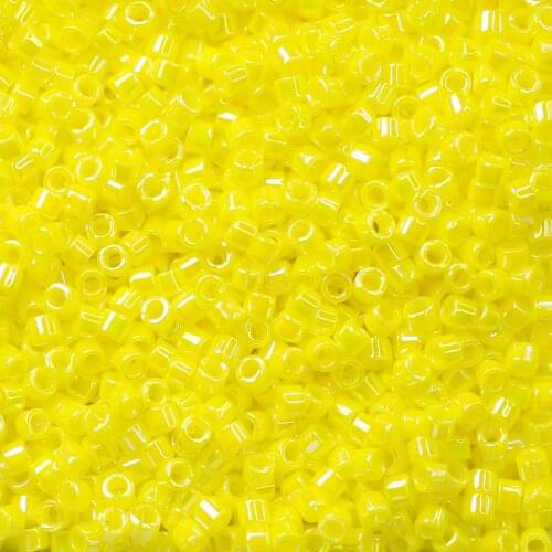 FAIRYWOO 5 grams/bag Japan Miyuki Glass Beads DB160 Yellow Beads For Handmade Jewelry Wholesale Miyuki Delica Seedbead 11/0 bead
