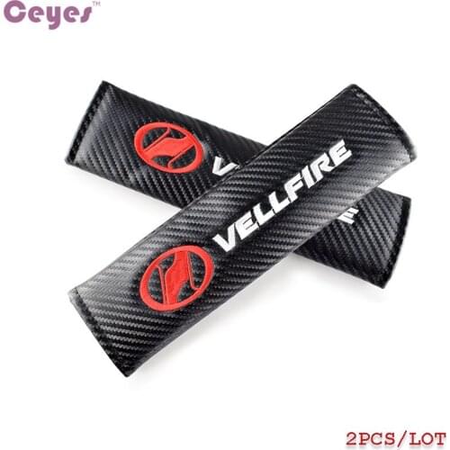 Ceyes Car Styling Case For Toyota Vellfire Voxy CHR Corolla Avensis Auris Auto Seat Belt Cover Car-Styling Car Accessories 2pcs