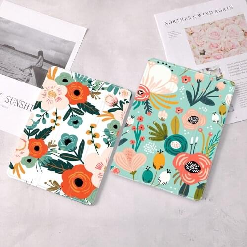 Poppy Flower For iPad 10.9 inch Air 4 2020 5th 6th 10.2 8th Generation 12.9 inch Pro 2018 Mini 4 5 Smart Case Con Portamatite