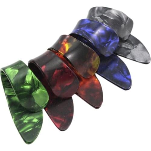 IRIN 1Pc Celluloid Finger Thumb Guitar Picks Playing Guitar Plectrums Guitar Accessories Colors Random