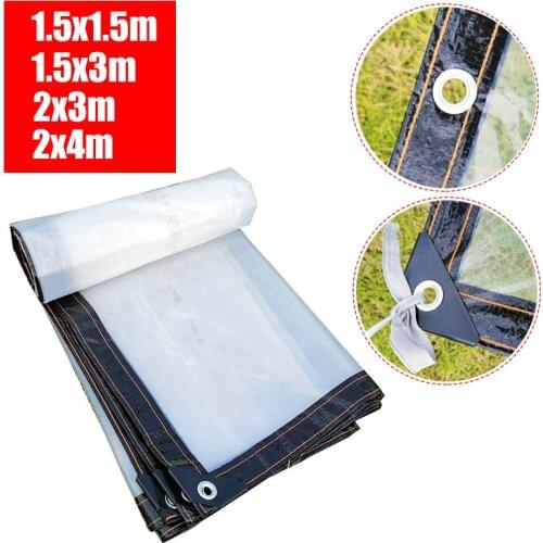 Insulation PE Film Rainproof Shade Cloth Visible Sunshade Sail Outdoor Greenhouse Garden Plants Tarp Cover Tent Shelter 1.5/3/4m