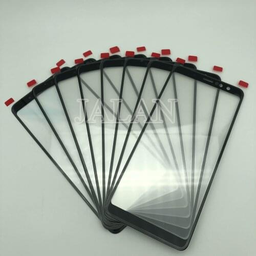 JALAN 5pcs A530 outer glass for Samsung A5 2018 A8 2018 Front glass lcd touch screen panel repair cracked glas replacement