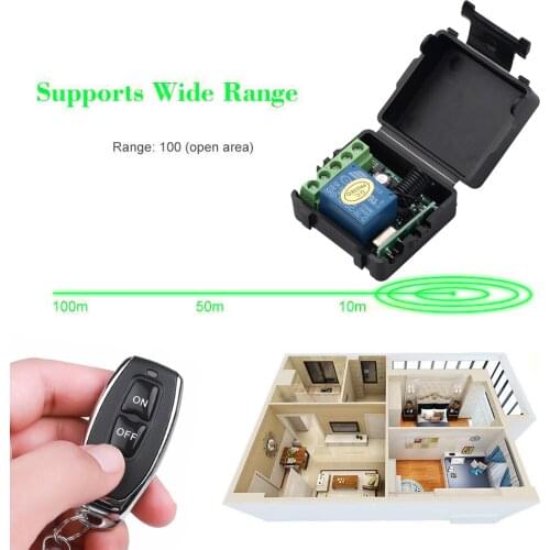 Kebidu Newly 433Mhz Wireless Remote Control Switch DC 12V 1CH relay Receiver Module RF Transmitter 433 Mhz Remote Controls