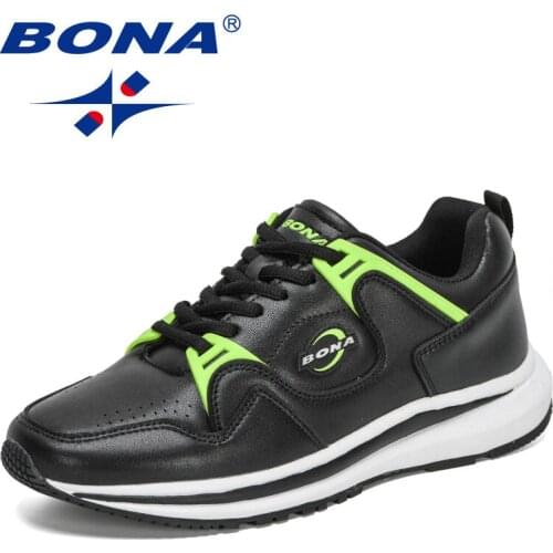 BONA 2021 New Designers Casual Comfortable Stylish Multi Color Sneakers Men Leisure Walking Shoes Mansculino Zapatos De Hombre