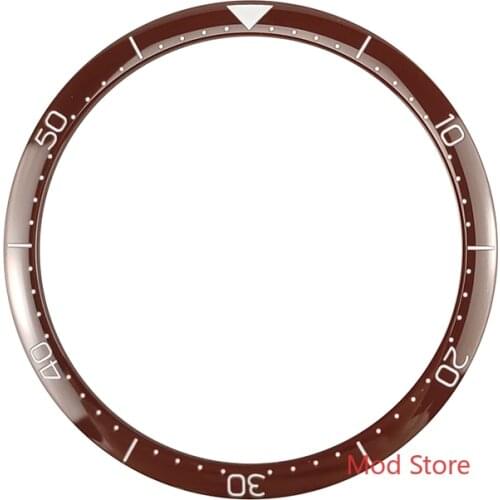 HOT 42mm Brown/Blue/Black/Green Ceramic Bezel Insert Fit Autavia TAG Style Watches Inner Diameter 35.8mm
