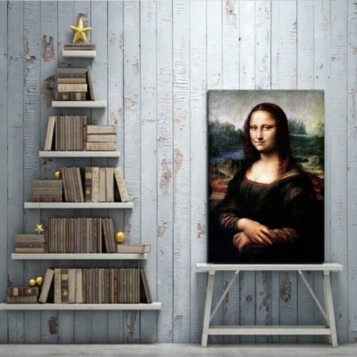 Mona Lisas Smiling Elegant Living Room Decoration Portrait Drawing Canvas For Living Room Painting Without Frame