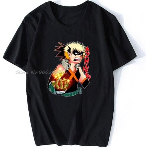 Men t-shirt Bakugou SHINE! Tshirt Women T Shirt Men Cotton Tees Tops Hip Hop Harajuku Streetwear