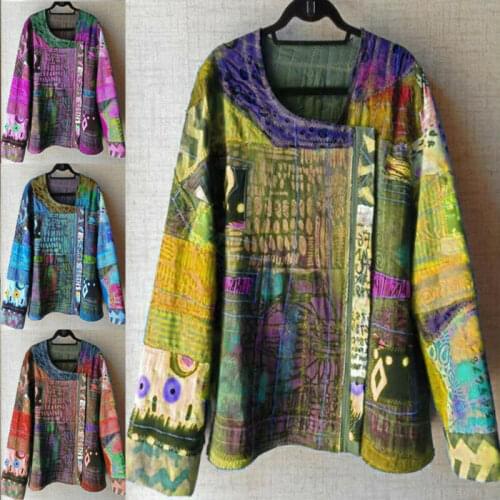 2021 New Fashion Explosion Plus Size Tops Casual Autumn Shirts Women Boho Floral Print Stretch Tunic Loose Long Party Blouses