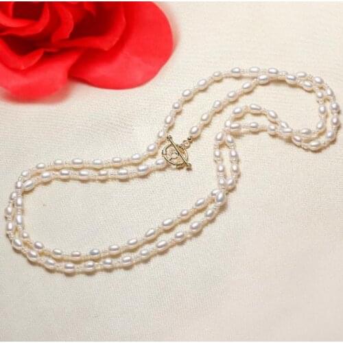 New Arrival Favorite Natural Pearl Necklace 41inches Long Pearl Jewelry Handmade 2-9mm White Real Freshwater Pearl Long Necklace