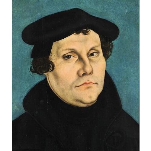 TOP Religious painting Christianity Protestantism Lutheranism Martin Luther Original portrait PRINT OIL PAINTING on canvas
