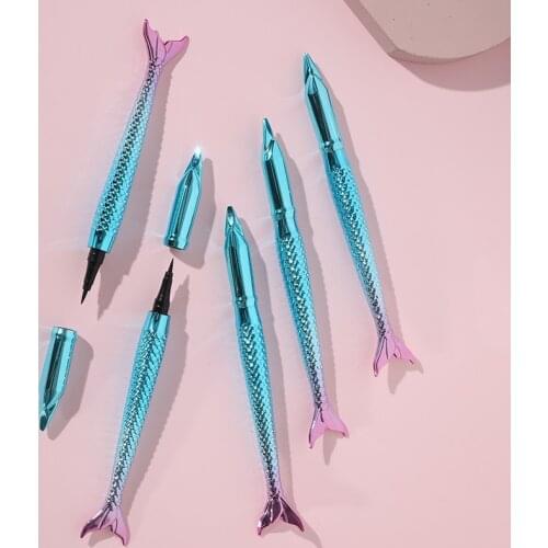 Mermaid Style Black Long-lasting Waterproof Liquid Eyeliner Beauty Cat Eye Liner Pen Pencil Makeup Cosmetic Tool Long Lasting