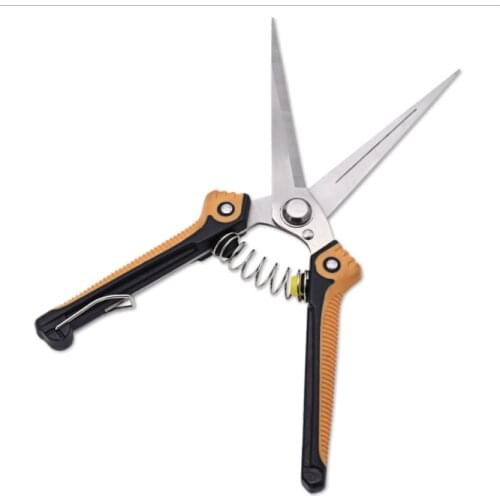 Pruning Shears Garden Scissors Stainless Steel Anti-slip Fruit And Vegetable Picking Cutting Tools Pruner Tree Cutter Home Tool