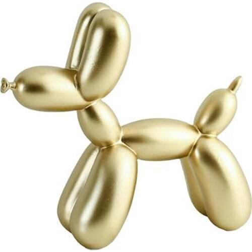 Nordic Creative Ornaments for Home Balloon Dog Figurine Living Room Bedroom Ornament Table Decoration Desk Accessories Gift