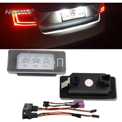 Canbus LED License number plate lamp for Skoda Fabia II 5J / Combi Facelift Superb B6 Yeti