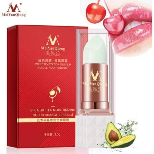 Shea Butter Moisturizing Color Change Lip Balm Skin Care Anti Aging Makeup Lip Care Beauty Nourishing Lipstick Plant Essence