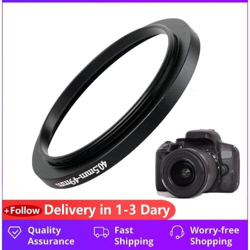 Replacement 40.5mm-49mm Camera Metal Filter Step Up Ring Adapter