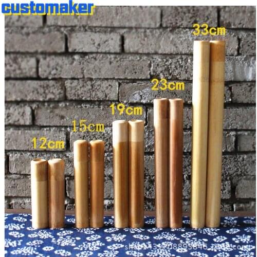 10pcs eco friendly bamboo Tubes Customized pills Tubes Small sweet drumenvironment bamboo Container Holder for Gift filler