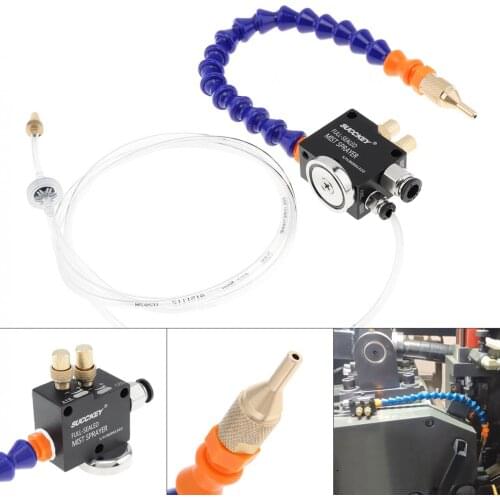 30cm Mist Coolant Lubrication Spray System with Adsorbable Magnetic Base and Fully Sealed Plastic Metal Cutting Cooling Machine