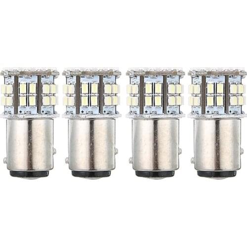 4pcs/set 1156 BA15S 50smd Car Tail Brake Signal Light Lamp 6000K Super Bright White Car Brake Lamps Bulbs