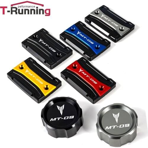 LOGO mt09 accessories Motorcycle CNC Rear & Front brake Fluid Reservoir Cap Cover For Yamaha mt 09 MT09 MT-09 FZ09 TRACER 900