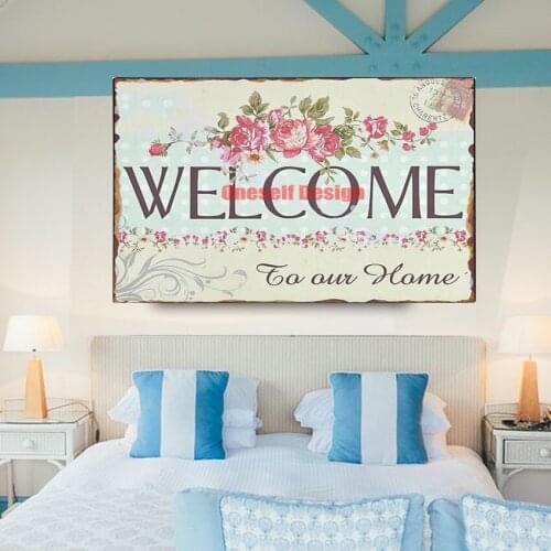 Welcome home 5d diamond painting full square/round diy diamond embroidery sale rhinestone pictures decoration home wall sticker