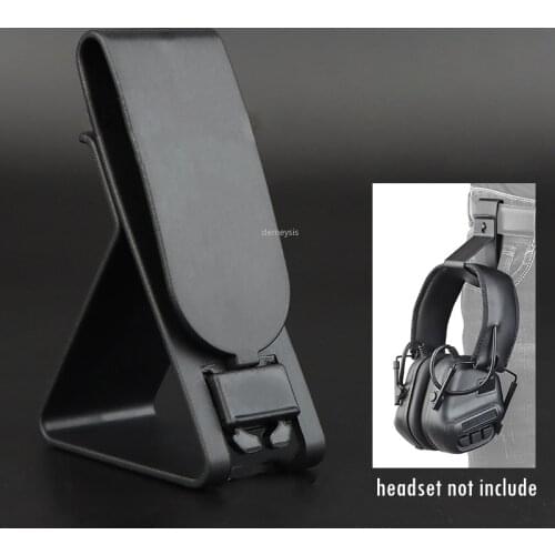 Army Shooting Headphone Bracket Hanger Outdoor Military Tactical Combat Headset Belt Hanger Portable Mobile Phone Holder