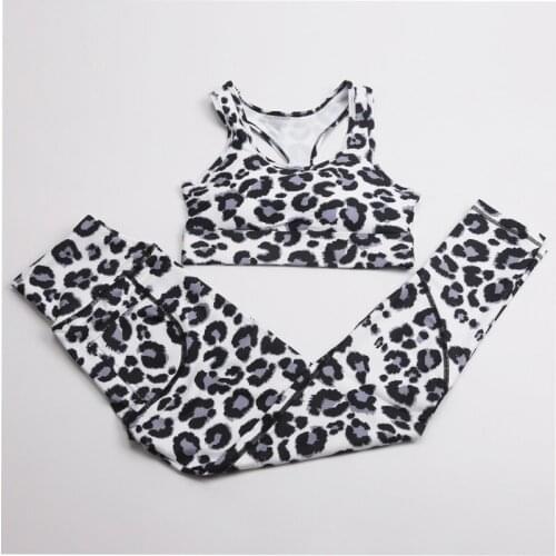 Wyplosz Yoga Pants Set Active Wear Female Push Up Print Sport Bras Fitness Pants Run Leggings High Waist Hip Workout Gym Legging