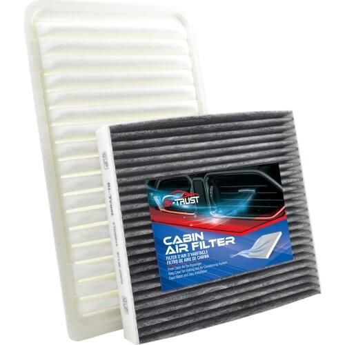 Bi-Trust Engine & Cabin Air Filter for 2007-2011 Toyota Camry L4 2.4L Electric 87139-07010,87139-YZZ08,CA9360,17801-0H010