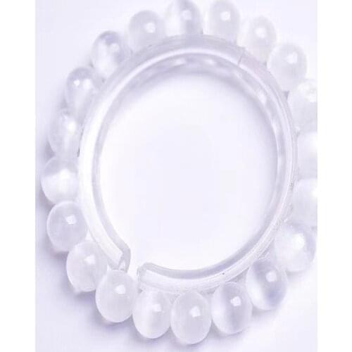 Selenite Beads Bracelet White Healing Balance Reiki Buddha Prayer For Women Men