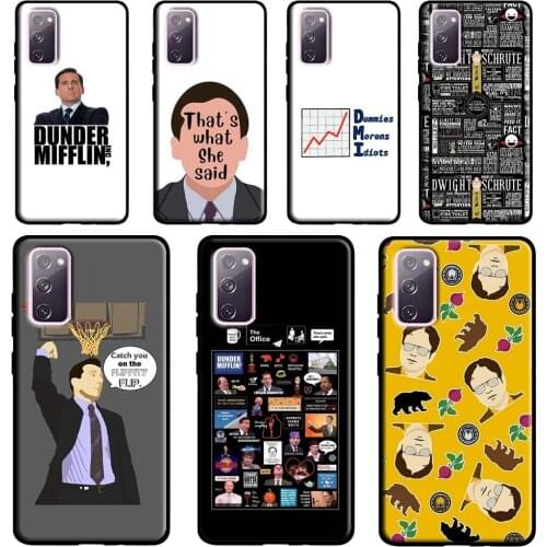 Dunder Mifflin The Office Case For Samsung Galaxy S21 Ultra S20 FE S8 S9 S10 Plus Note 20 Ultra Note 10 Plus Cover