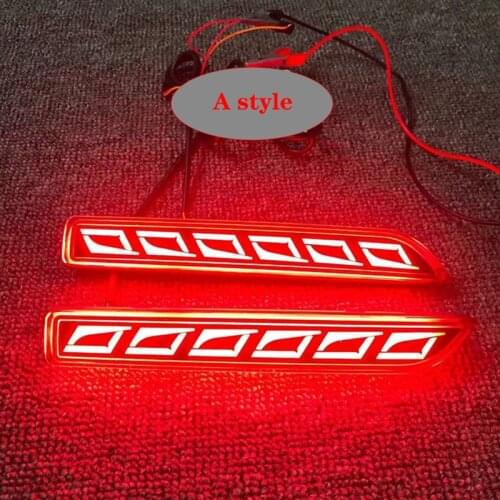 Dynamic Turn Signal Light Led Rear Bumper Reflector Light For Nissan Patrol Y62 2020 Tail Stop Lights WarningRear Fog lamp 2pcs