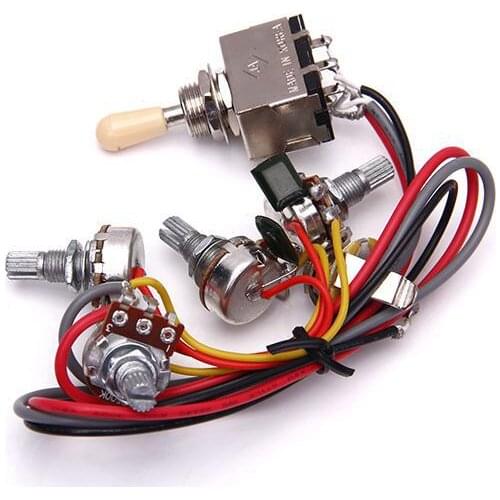 Circuit Wiring for LP Electric Guitar 3 Box Toggle Pickup Selector 2V/2T/1J