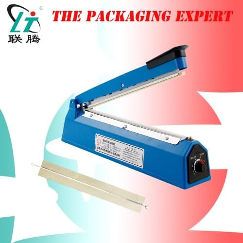 Hand Pressing Pouch Sealer Manual Impulse Sealing Machine Film Aluminum Plastic Bag Heating Sealer Heat Poly Bag Free Shipping