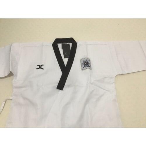 JCALICU Male Taekwondo Poomsae clothes TKD materials J-Calicu taekwondo dobok for have Dan persons Adults karate WTF standards