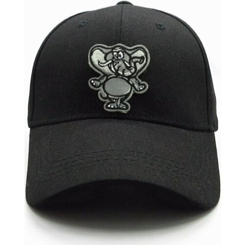 LDSLYJR Elephant animal embroidery cotton Baseball Cap hip-hop cap Adjustable Snapback Hats for men and women 378