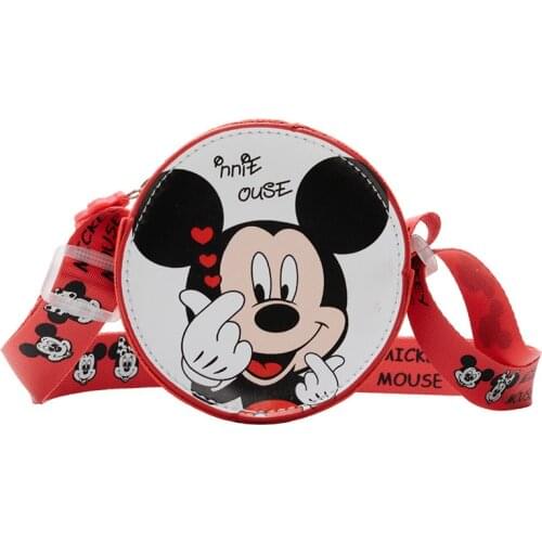 Disney Fashion Girls Crossbody Bags Mickey Mouse Donald Duck Winnie The Pooh Pattern Crossbody Bags for Children Small Purse
