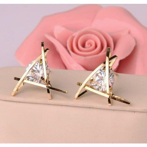 Fashion jewelry luxury earrings exquisite personality boho crystal earrings ladies elegant earrings