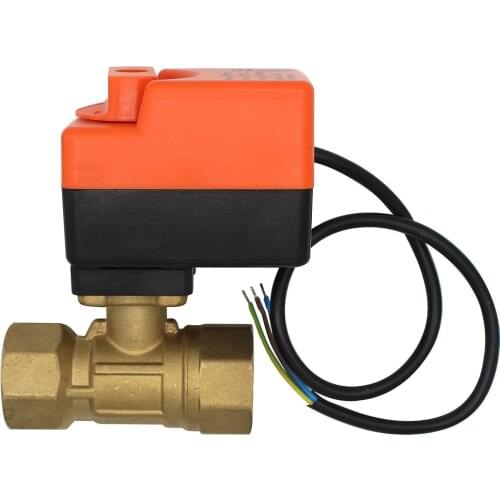 Motorized or Manual - 2 Way motorised Valve Electric Ball Valve Zone Valve AC 220V 1/2 3/4 1 1-1/4 1-1/2 2 inch