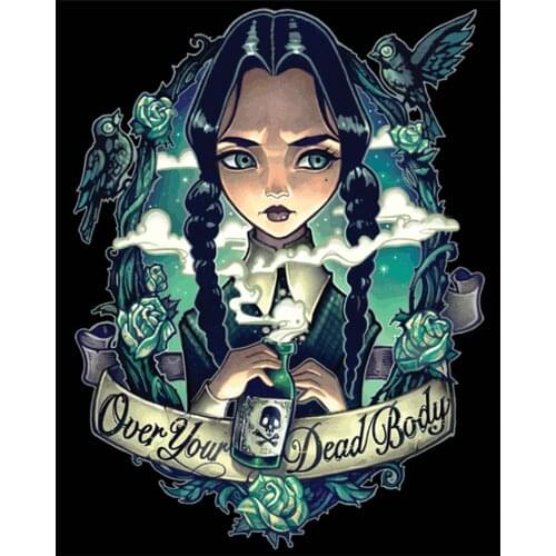 FSBCGT Cartoon Girl Pictures Acrylic Oil Painting By Number Kits HandPainted On Canvas Home Wall Art Halloween Decor