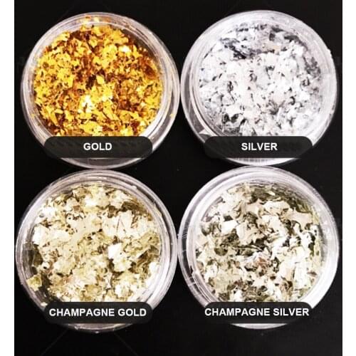 Irregular Holographic Glitter Powder Nail Colorful Flakes Manicure Nail Sequins Mirror Palette Tips