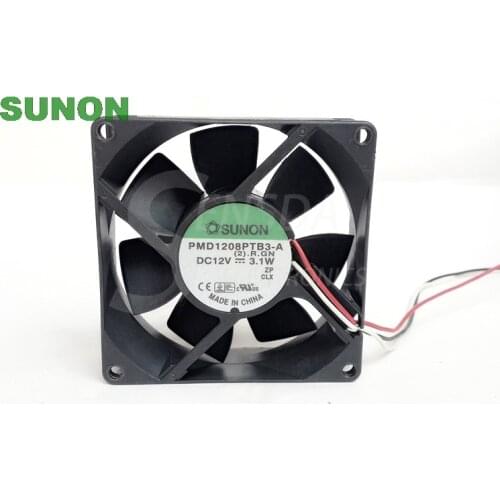SUNON maglev PMD1208PTB3-A 12V 3.1W cpu cooler heatsink axial Cooling Fan 8cm 8025 80x80x25mm 8cm